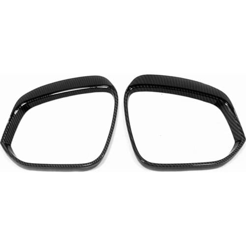 For Toyota Highlander 2021 2022 Car Stick Rear Rearview Glass Mirror Rain Eyebrow Shield Visor Shade ABS Chrome Accessories