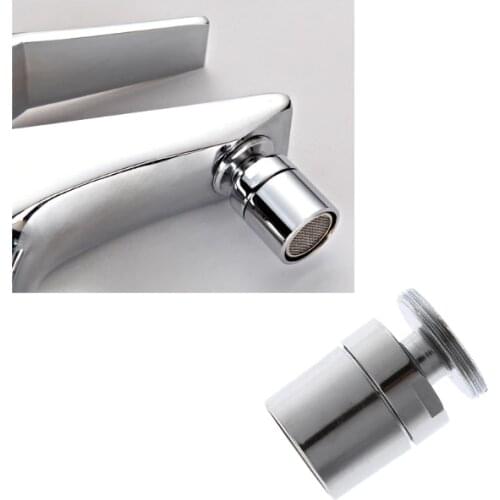HNGCHOIGE Chromed 24mm Brass Adjustable Swivel Water Saving Tap Nozzle Spout Aerator M24 Male