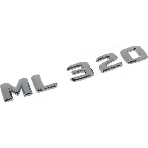 Kyburg ML320 Chrome Car Trunk Letters Badge Emblem for Mercedes w163 ML Class