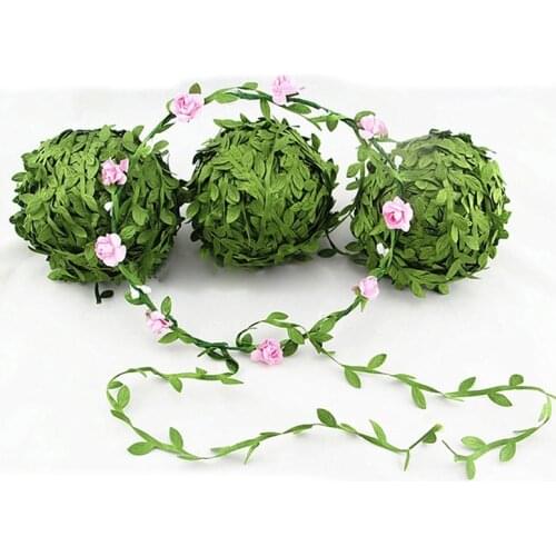 7/10m Imitation Green Leaf Rattan Artificial Wreath Leaf Wedding Wreath Decoration DIY Wreath Material