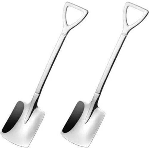 Ice Cream Fruit Scoops Iron Shovel Dessert Spoon Stainless Steel Family Kitchens And Restaurants Kitchen Tool 2PCS/set