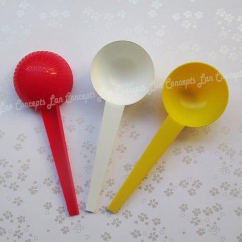 60pcs/lot 30g HDPE Measuring Spoon 60ML 30 gram Plastic Scoop - 17.5x6.1x3.1cm 3 colors for option free shipping