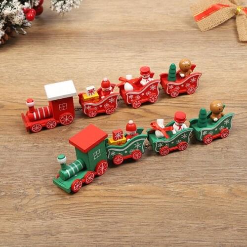 1/6scale Pretend Play Miniature Dollhouse Colorful Cartoon Train Christmas Model for Barbies BJD Doll House Decoration Accessori