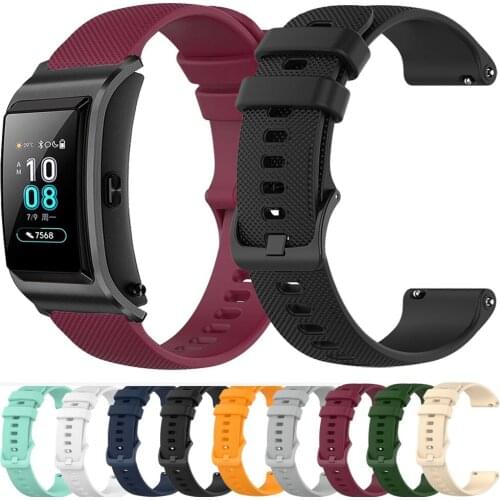 For Huawei Talkband B5 Silicone Watch Strap Replacement sports watchbands Small plaid Bracelet 18mm Watch band Huawei B5 ремешок