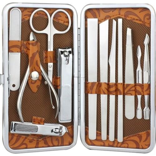 Cutter Clippers 12PCS Nail Manicure Pedicure Scissors Set Stainless Steel Manicure Professional Travel Nail Tools Nail Clipper