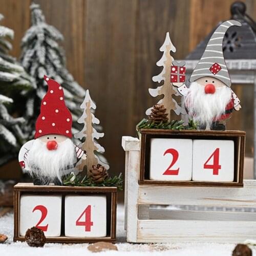 Christmas Calendar Merry Christmas Decorations For Home Noel Xmas 2021 New Year Gifts Santa Claus Dolls Elf Decor Navidad