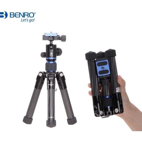 Benro Sc08 Tripod Mini Portable Camera Stand With B00G Ball Head 4 Section Max Loading 5kg For TikTok Live Video Watching TV