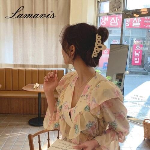 Korean Simple And Fashionable Bathing Tray Hairpin Frosted Crown-Shaped Hair Grasping Temperament Girl Hair Accessories