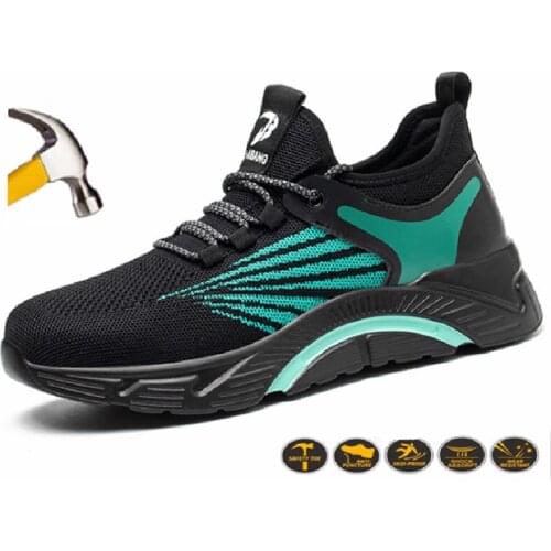Unisex Work Safety Boots Indestructible Work Shoes Steel Toe Cap Safety Shoes Brand Sneakers Light Comfort AIR Mesh Work Boots