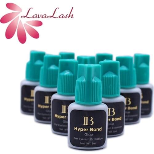 10 Bottles IB Ibeauty Hyper Bond Glue Cyan Cap 5ml for Eyelash Extensions Makeup Tools Korea Beauty Shop Quick Drying