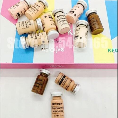 12 vials 8ml Stayve BB Cream Glow Beginner Starter Kit BB Cream Whitening Liquid Foundation for Dr pen Microneedle Mesotherapy