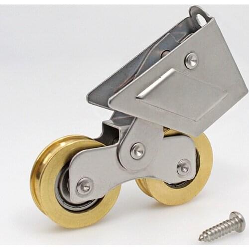 2001-Type Sliding Door Plastic Steel Window Pulley Aluminum Alloy brass Wheel Muted Roller House Hardware