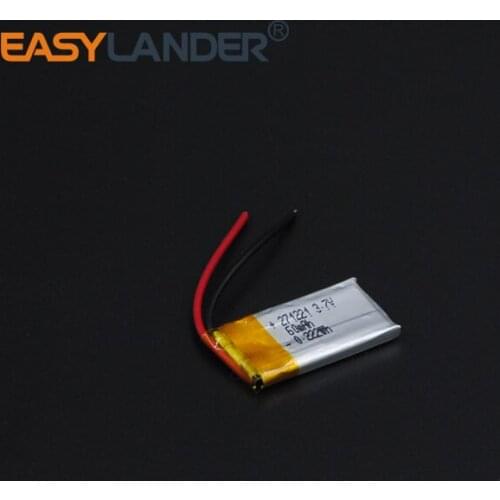 3pcs/Lot 3.7V 60mAh 271221 Rechargeable li Polymer Li-ion Battery For bluetooth headset mp3 /MP4 speaker mouse recorder