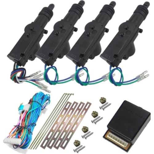 4Pcs 2/5 Durable Wires Universal High Power Door Lock Actuator Motor Auto Vehicle Locking System for Car Accessories Supplies