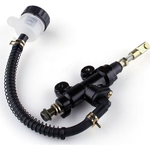 Areyourshop For Honda CBR600RR CBR1000RR CB250 CB400 Rear Brake Master Cylinder Fluid Reservoir Aluminium & Plastic Motorcycle