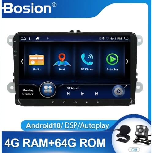 For VW/Skoda/Passat/Golf 2din Android 10 Car Radio 4GB+64GB Bluetooth 9'' Autoplay Autoradio GPS Navigation Multimedia Player
