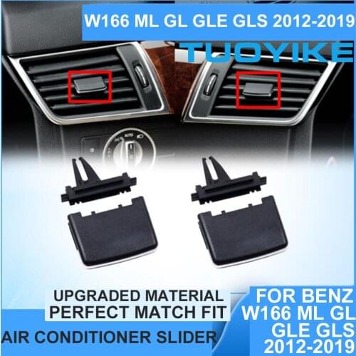 Car Front Rear AC Air Conditioner Vent Grille Slider Outlet Tab Clip Repair Kit For Mercedes-Benz W166 ML320 ML350 GL350 GLS GLE