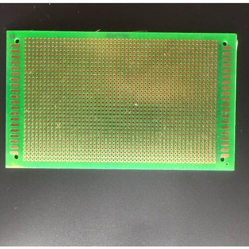 Free shipping 5pc pcb single side blank copper clad 9*15cm printed Circuit board Green oil Universal board hole board DIY