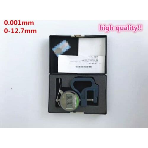 Free shipping!Micron Digital Thickness Gauge 0-12.7mm 0.001mm thickness tester meter paper film leather thickness measuring tool