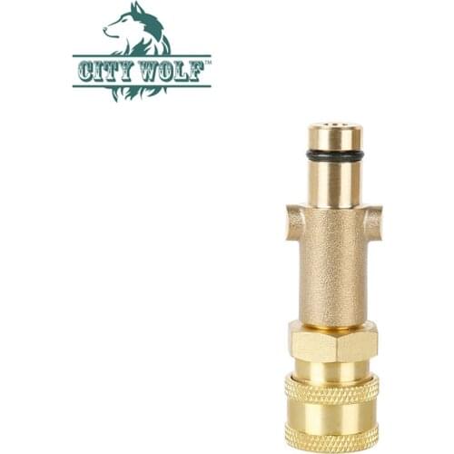 City wolf high pressure washer snow foam lance adaptor with G1/4 quick connect for nilfisk car washer accessory