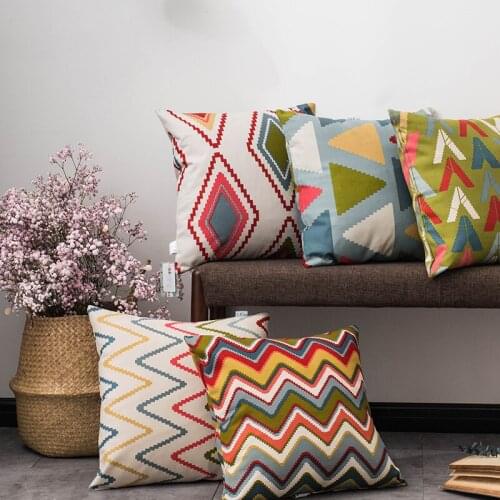 Decorative Pillowcase Christmas Pillowcases Geometry Printed Cushion Cover for Sofa Chair Throw Pillow case Nordic Pillow Cover
