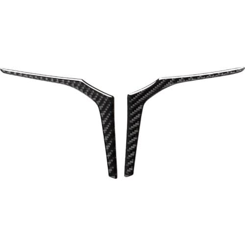 Chrom /Carbon Fiber Car Steering Wheel Decoration Cover Trim Frame for BMW 5 Series G30/G38 X3 G01/G08 Decorative