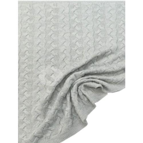 Organic cotton knitted baby blanket