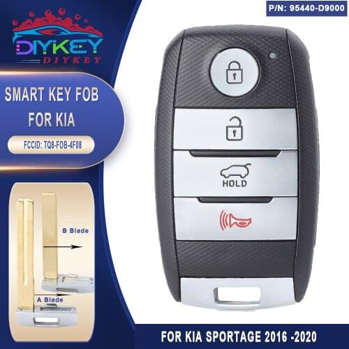 DIYKEY 95440-D9000 / TQ8-FOB-4F08 Smart Key 4 Button 433MHz ID47 Chip Fob Transmitter for KIA Sportage 2016 2017 2018 2019 2020