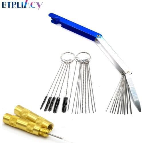 BTRLIACY Carburetor Carbon Dirt Jet Remove Cleaning Needles Brushes Cleaner Tools for Auto Motorcycle ATV Welder Carb Chainsaw