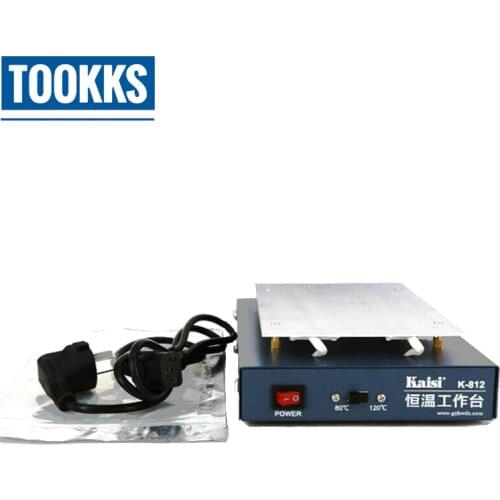 K-812 Kaisi 7 inch Thermostat Heating Plate LCD Screen Open Separator Desoldering Station For iPhone Samsung Phone Repair
