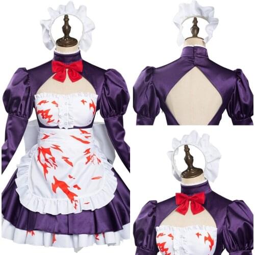 Anime High-Rise Invasion Maid-fuku Kamen Cosplay Costume Maid Dress Outfits Halloween Carnival Suit