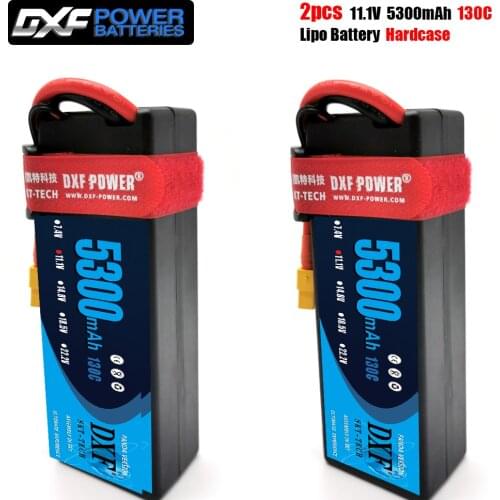DXF lipo Battery 3S 11.1V 5300mAh 130C -260C XT60 T EC5 XT90 HardCase Lipo Battery for RC HPI HSP 1/8 1/10 Buggy RC Car Truck