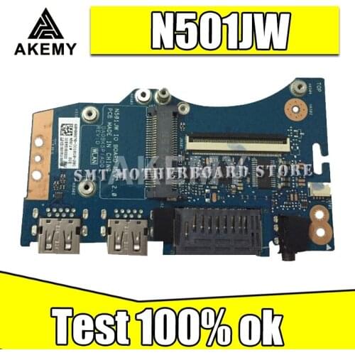 N501JW Laptop Audio USB IO Board Interface Board Reader Board Tested Well Free Shipping