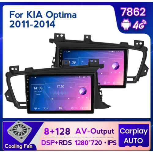 NaviFly New 6GB+128GB DSP QLED 1280*720 Android 10.0 Car Multimedia Player Navigation GPS For KIA K5 Optima 3 TF 2010 - 2015