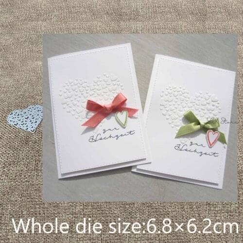 New Design Craft Metal stencil Cutting Dies heart embellish decoration scrapbook die cuts Album Paper Card Craft Embossing