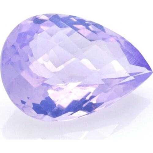 16,94 ct Amethyst Pear Cut with Chessboard
