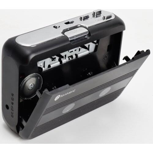 Supports bluetooth input/output/FM radio bluetooth cassette player player with FM Radio Auto-revers Function Black