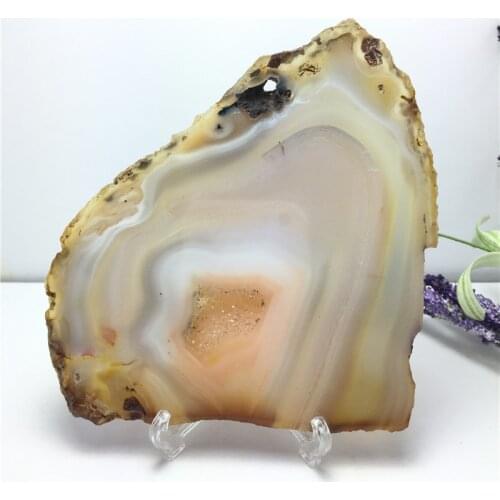 Natural Beautiful Agate Slice Irregular Quartz Geode Table Onyx Mat for Drinks Gift Polished Mineral Home Decoration