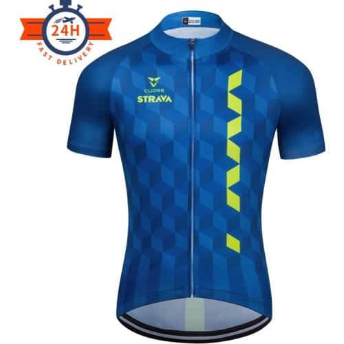 Pro Cycling Jerseys 2021 STRAVA Ropa Ciclismo Mountain Bike Clothing Quick-dry Mens Racing Bicycle Clothes MTB Bike Sportswear