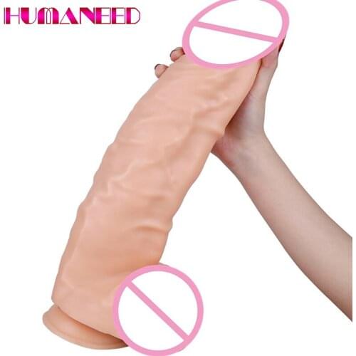 39*10cm Huge 3D Realistic Dildo Vagina Anal Butt Plug Big Wearable Penis Suction Cup Adult Erotic Sex Toy for Women No Vibrator