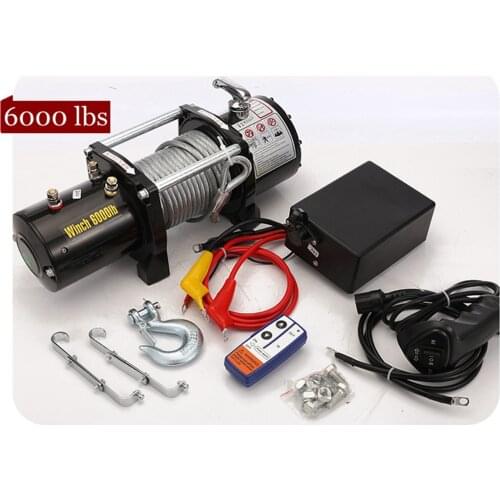 12V24V 6000 lbs vehicle self-rescue off-road winch off-road vehicle winch on-board crane electric winch