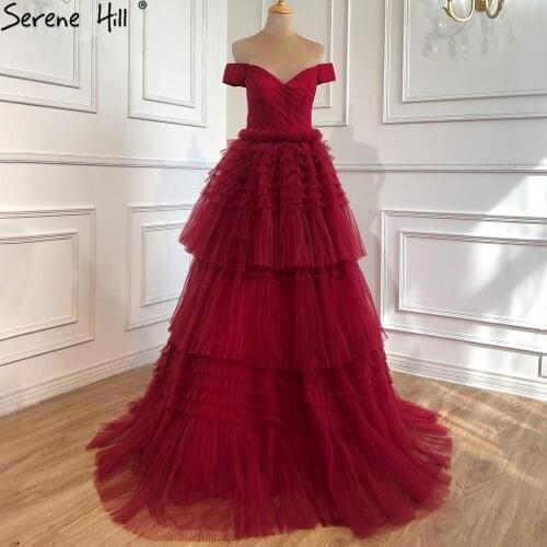 Serene Hill Pink A-Line Sexy Evening Dresses Gowns 2021 Sweetheart Tiered Simple For Women Party LA70725
