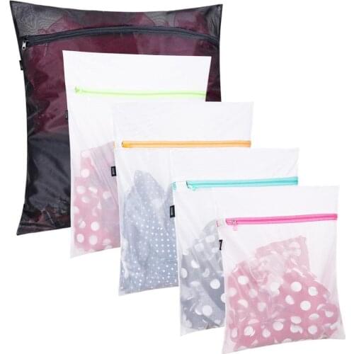 Mesh Laundry Bags Set Polyester Travel Laundry Bags Fine Net Laundry Basket Laundry Bags for Washing Machines Underwear Bag