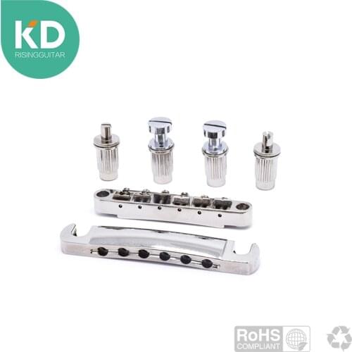 Special deal Electric Guitar Bridge Tune-O-Matic Guitar roller saddle and Tail piece for Epiphone LP Guitar Replacement