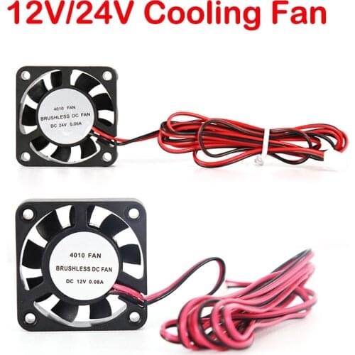 DC12/24V Cooling Fan Heat Sink DC Brushless Cooling Fan for 3D Printer PC