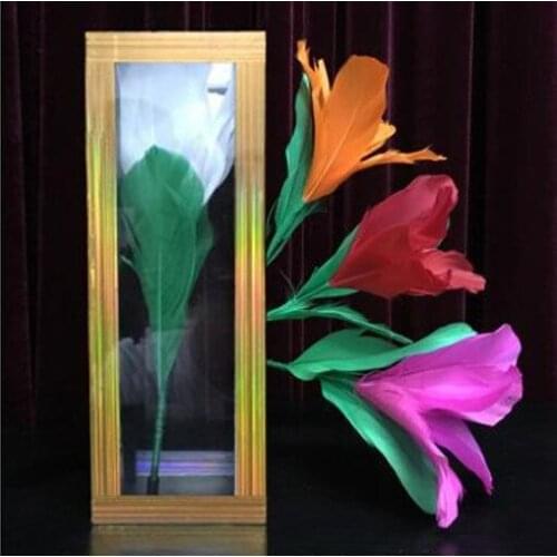 Japanese Magic Flower From Crystal Tube - Magic Tricks,Stage Magic,Close Up,Card,Mentalism Magic,Fun,Illusion,Magia Toys,Classic