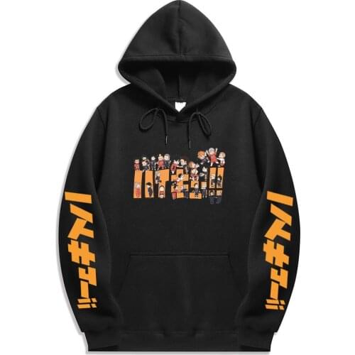 Janpanese Anime Haikyuu Hoodie Kuroo Anime Bokuto Manga Shoyo Volleyball Unisex Long Sleeve Fashion Hoodies Sweatshirts