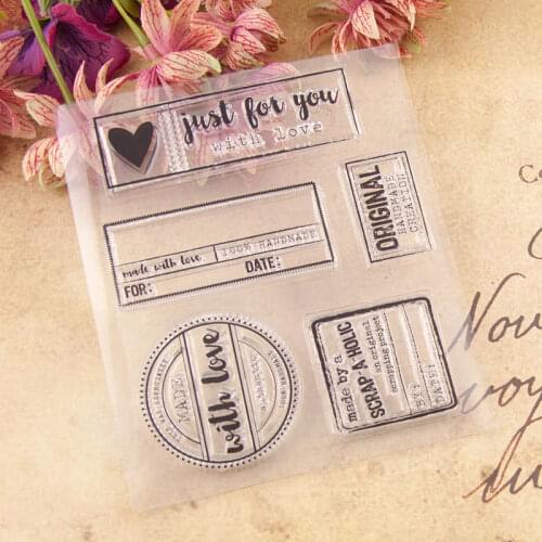 Background Clear Stamp/Seal for DIY Scrapbooking/photo Album Decorative Clear Stamp Sheets T1016 Just for You