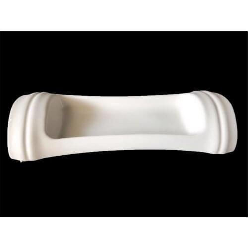 Factory creative ceramic long plate bamboo rice flat plate pure white hotel tableware sushi western plate