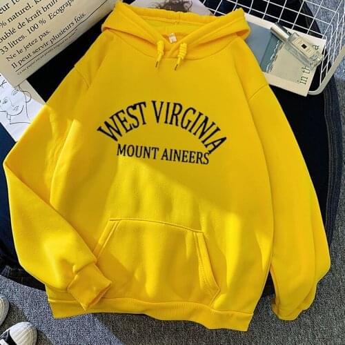 Womens Sweatshirt Letter Print Autumn Velvet Thick Hooded Sweatshirt Pullover Harajuku Loose Korean Wild Long Sleeved Hoodie